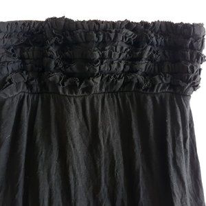 Venus Black Strapless Maxi Dress
